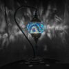 maramou-001-015-002 Mosaiklampe Bogen L Glas handgefertigtes blau - Orientalisch Türkisch Laterne