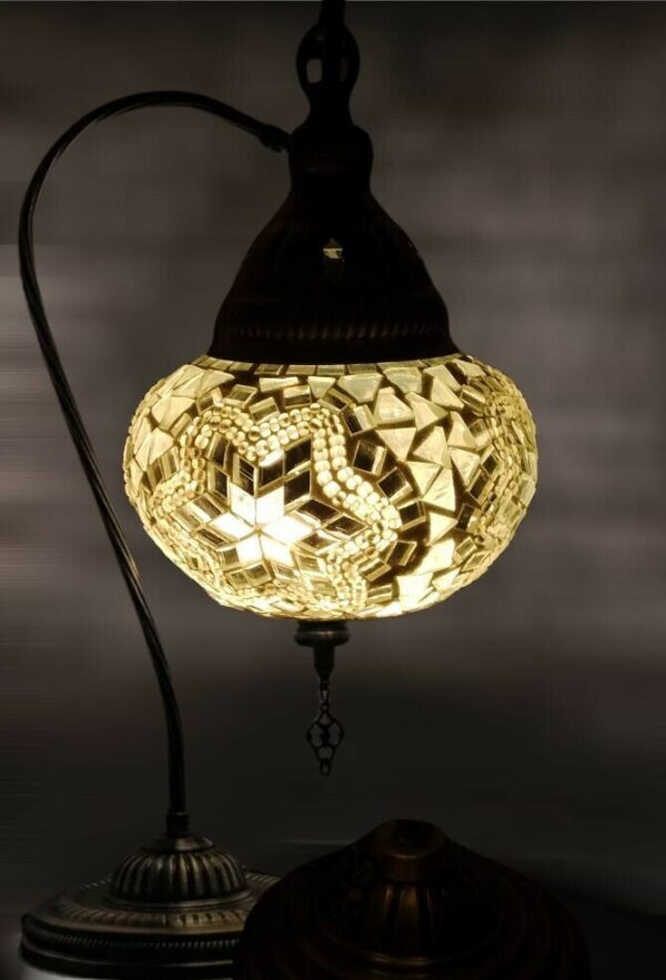 Maramou Mosaiklampe Bogen L Glas handgefertigtes Silbe - Orientalisch Türkisch
