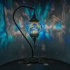 maramou-019-002 Mosaiklampe Bogen L Glas handgefertigtes blau - Orientalisch Türkisch Laterne